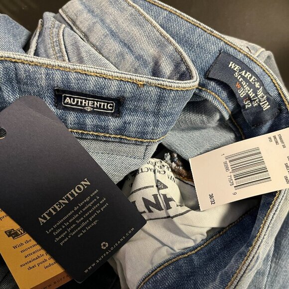 Buffalo David Bitton Men's Straight Six Creased and Sanded Jeans - Size 40 x 33 - Picture 2 of 9